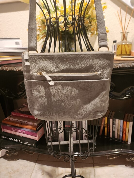 Fossil Handbags - Fossil pebbled leather crossbody bag